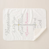 バプティスクロガールピンクガラトルミディアム シェルパブランケット (正面(横))