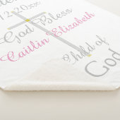 バプティスクロガールピンクガラトルミディアム シェルパブランケット (3/4)