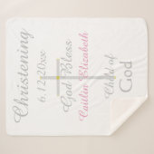 バプティスクロガールピンクガラトルミディアム シェルパブランケット (正面(横))