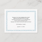 バプティスクロスカトサンキューカード エンクロージャーカード (裏面)