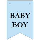 バプティスクロスブルーブラックボーイフォト バンティングフラッグ (第1の旗)