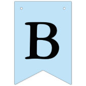 バプティスクロスブルーブラックボーイフォト バンティングフラッグ (第3の旗)