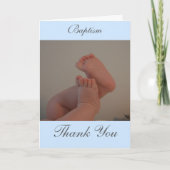 バプティスクロスライトブルー挿入写真ありがとう サンキューカード (正面)