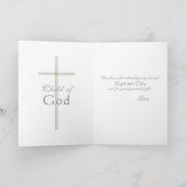 バプティスクロスライトブルー挿入写真ありがとう サンキューカード (内部)