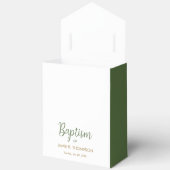 バプティスグリーンリーリーフリース金ゴールドクロスカスタム フェイバーボックス (見開き)