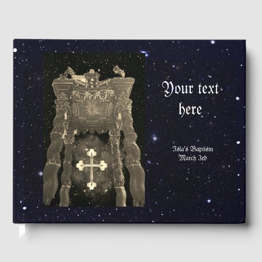 バプティスゲパーソナライズされたストブック ゲストブック (正面)