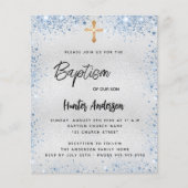 バプティスシルバーグリッターブルーボーイバジェット招待 チラシ (正面)