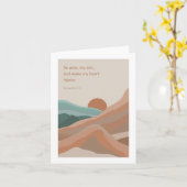 バプティスニュートラルランドスケープ感動的引用文カード カード (黄色い花)