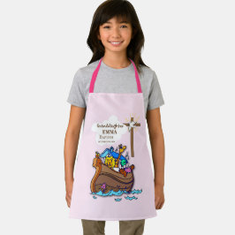 バプティスノアの箱舟の孫パーソナライズされた エプロン