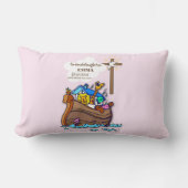 バプティスノアの箱舟の孫パーソナライズされた ランバークッション (正面)