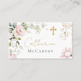 バプティスピンクローゼズリーフ座席表 プレイスカード