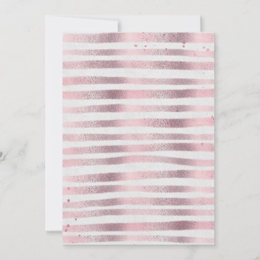 バプティスフォトガールエレガントグリッター招待状 招待状 (裏面)