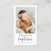 バプティスフォトキープサケ祈りの言葉カード コーリングカード (正面)