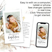 バプティスフォトキープサケ祈りの言葉カード コーリングカード