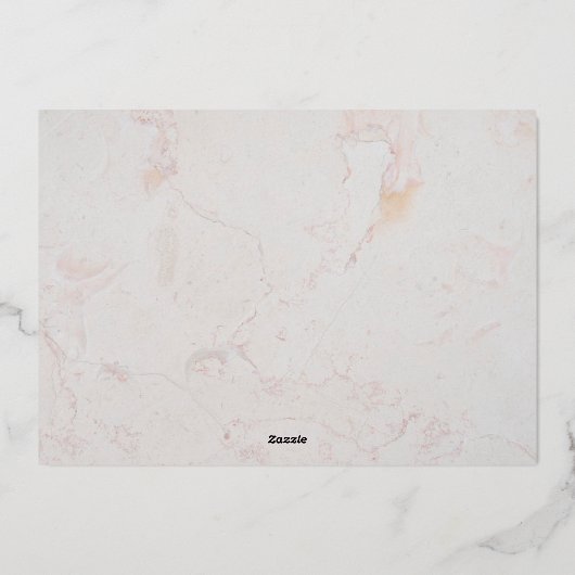 バプティスフォトグリーンリー金ゴールドアーチグリーン離れズ 箔招待状 (裏面)