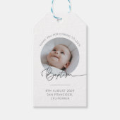 バプティスフォトサンキューラベル ギフトタグ (正面)