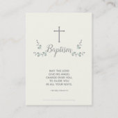 バプティスブルーアンドグリーンリーフリース 名刺 (裏面)