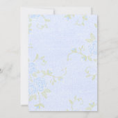 バプティスブルーバラフローラクリスチャン 招待状 (裏面)