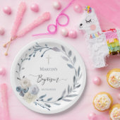 バプティスブルーリース紙プレート ペーパープレート (パーティー)