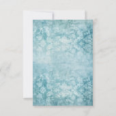 バプティスブルー素朴金ゴールドクロス《キリスト教》洗礼式や命名式 招待状 (裏面)