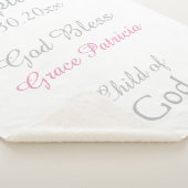 バプティスベビーガールピンクスターラトルミディアム シェルパブランケット (3/4)