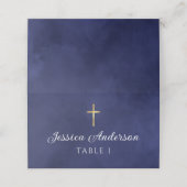 バプティスボーイエレガントブ王室のルーウォーター色 プレイスカード (外部開封)