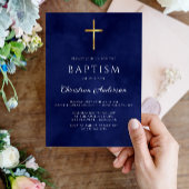 バプティスボーイエレガントブ王室のルーウォーター色 招待状