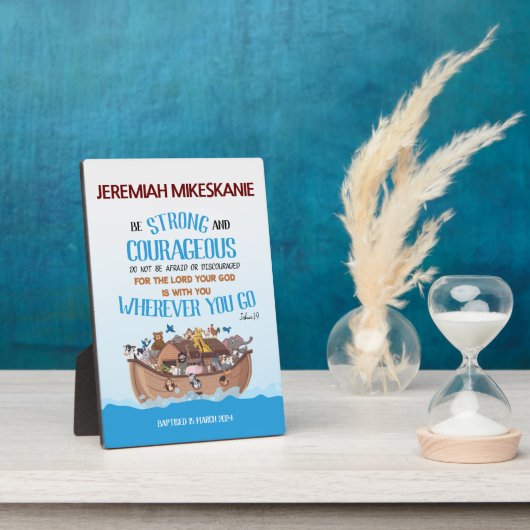 バプティスボーイノアズアークテーマ フォトプラーク (側面)