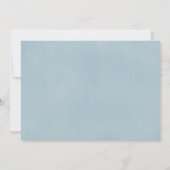 バプティスマの写真招待状ネイビー・ブルー・バーグンディ・メルロ 招待状 (裏面)