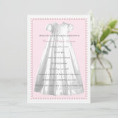 バプティスマガウン招待状 招待状 (スタンド正面)