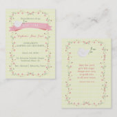 バプティスマピンクフローラリース 名刺 (正面/裏面)