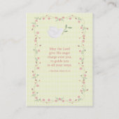 バプティスマピンクフローラリース 名刺 (裏面)