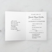 バプティスマルベビーエンジェルポイントセッティア招待状カード 招待状 (内部)