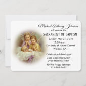 バプティスマルベビーガーディアンエンジェル招待状 招待状 (正面)