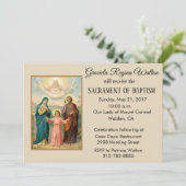 バプティスマルホーリーファミリーイエスメリーヨセフ招待状 招待状 (スタンド正面)