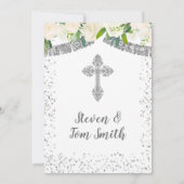  バプティスマンド誕生日フィエスタフローラツインズボーイ  招待状 (裏面)