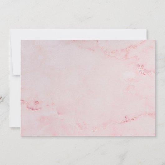 バプティスマ《キリスト教》洗礼式や命名式グリーンリーピンク大理石写真 サンキューカード (裏面)