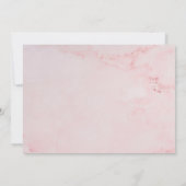 バプティスマ《キリスト教》洗礼式や命名式グリーンリーピンク大理石写真 サンキューカード (裏面)