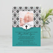 バプティスマ《キリスト教》洗礼式や命名式招待状フォトダマスク 招待状 (スタンド正面)