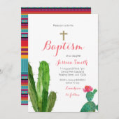 バプティスマ《キリスト教》洗礼式や命名式招待状-ベビーガール招待状 招待状 (正面/裏面)