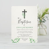 バプティスマ-植物招待状 招待状 (スタンド正面)