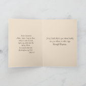 バプティ賛美スマルヴィンテージベビーガールエンジェル カード (内部)