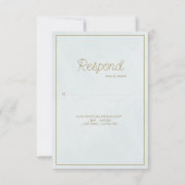 バプテエレガントィスRSVPカードベビー 出欠カード (裏面)