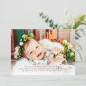 バプテシンプルィスモダンエレガント サンキューカード (スタンド正面)