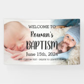 バプテスウェルカムサインキッズフォトコラージュ 横断幕 (横)