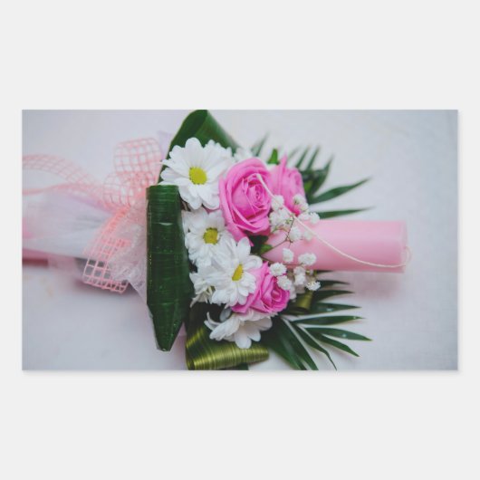 バプテスキャンドル 長方形シール (正面)