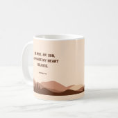 バプテスギフトJWマグ聖なる書物、 経典聖書の聖句 コーヒーマグカップ (正面左)