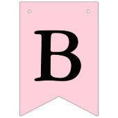 バプテスクロスカピンクブラック写真 バンティングフラッグ (第3の旗)