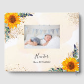 バプテスサンフラワーユーカリの緑の写真 ゲストブック (裏面)