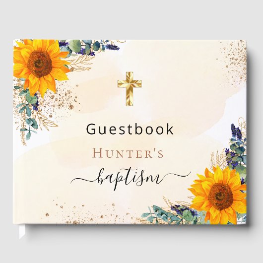 バプテスサンフラワーユーカリの緑の写真 ゲストブック (正面)